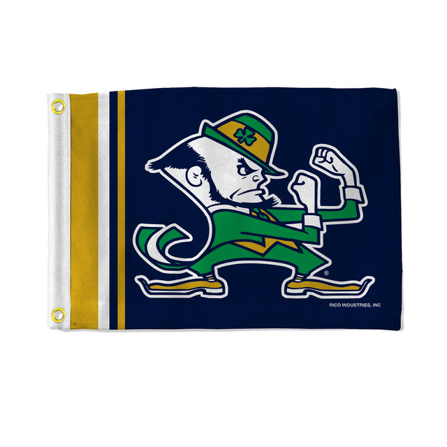 Bandera de Notre Dame Fighting Irish de 12 x 17 pulgadas con rayas