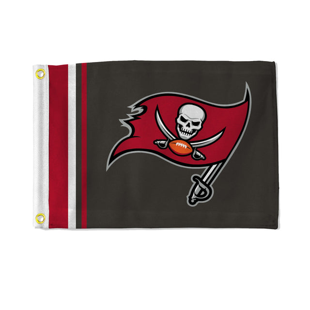 Bandera de los Tampa Bay Buccaneers de 12 x 17 pulgadas con rayas utilitarias