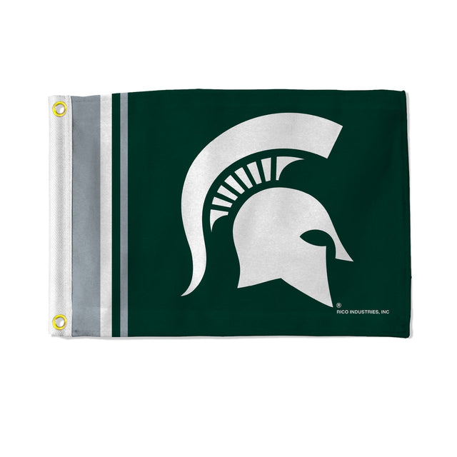 Bandera de los Spartans del estado de Michigan, 12 x 17, de uso general y a rayas