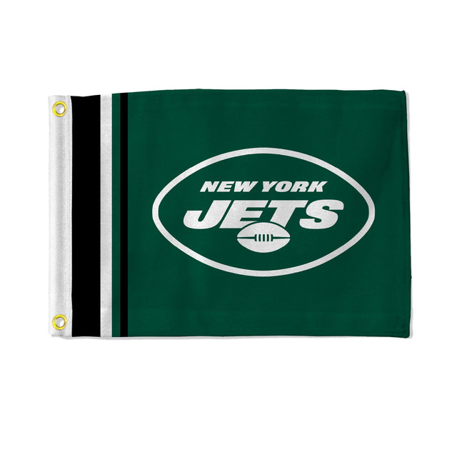 Bandera de los New York Jets de 12 x 17 pulgadas con rayas utilitarias