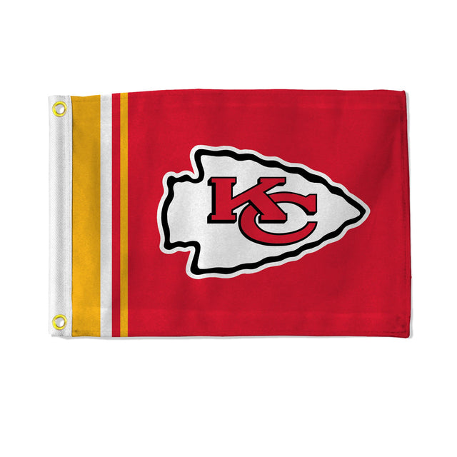 Bandera de los Kansas City Chiefs de 12 x 17 pulgadas con rayas utilitarias