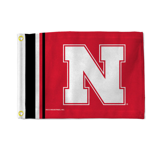 Bandera de los Nebraska Cornhuskers, 12 x 17, a rayas, utilitaria