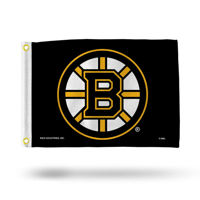 Bandera de los Boston Bruins de 12 x 17 pulgadas con rayas utilitarias