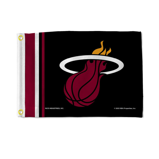 Bandera de los Miami Heat de 12 x 17 pulgadas, a rayas, utilitaria