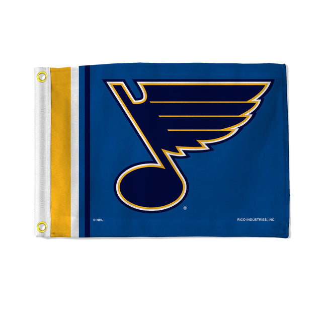 Bandera de St. Louis Blues de 12 x 17 pulgadas, con rayas, utilitaria