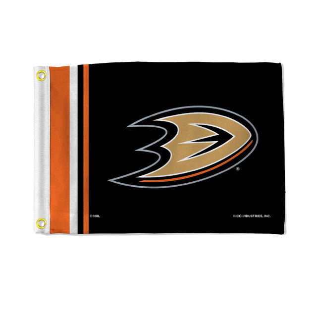 Bandera de los Anaheim Ducks de 12 x 17 pulgadas con rayas utilitarias