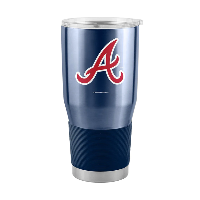 Vaso de viaje de los Atlanta Braves de acero inoxidable de 30 oz