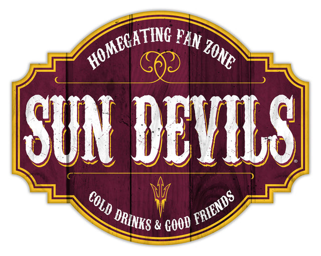 Arizona State Sun Devils Sign Wood 12" Homegating Tavern