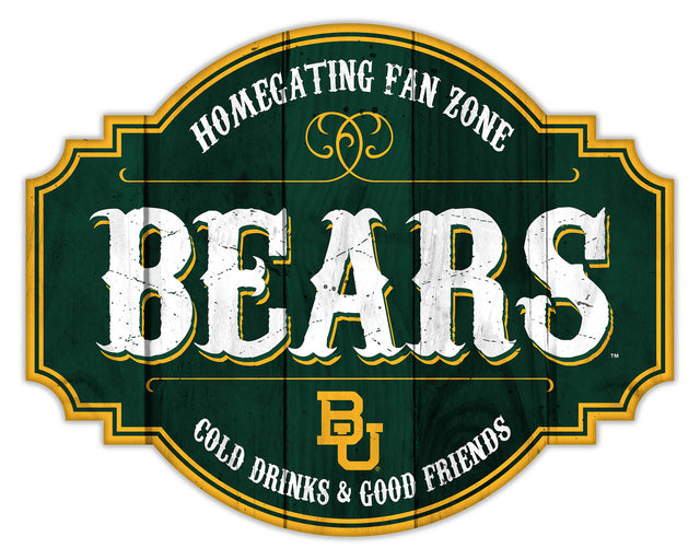 Baylor Bears Sign Wood 12" Homegating Tavern