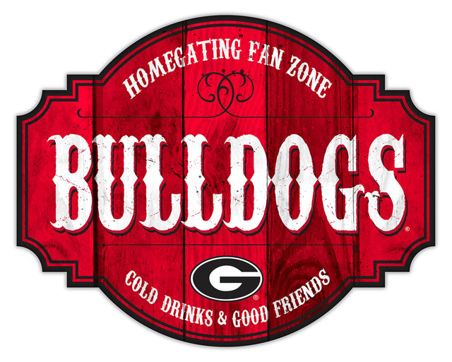 Letrero de madera de 12" de los Georgia Bulldogs Homegating Tavern