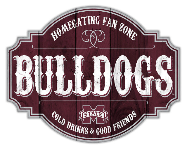 Mississippi State Bulldogs Sign Wood 12" Homegating Tavern