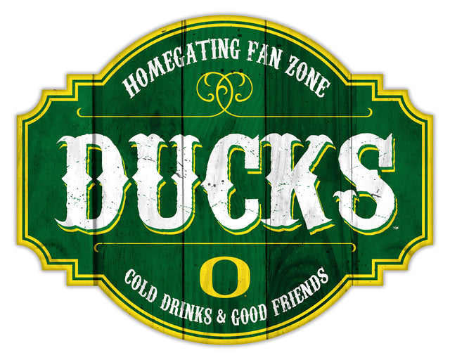 Letrero de madera de 12" de los Oregon Ducks Homegating Tavern