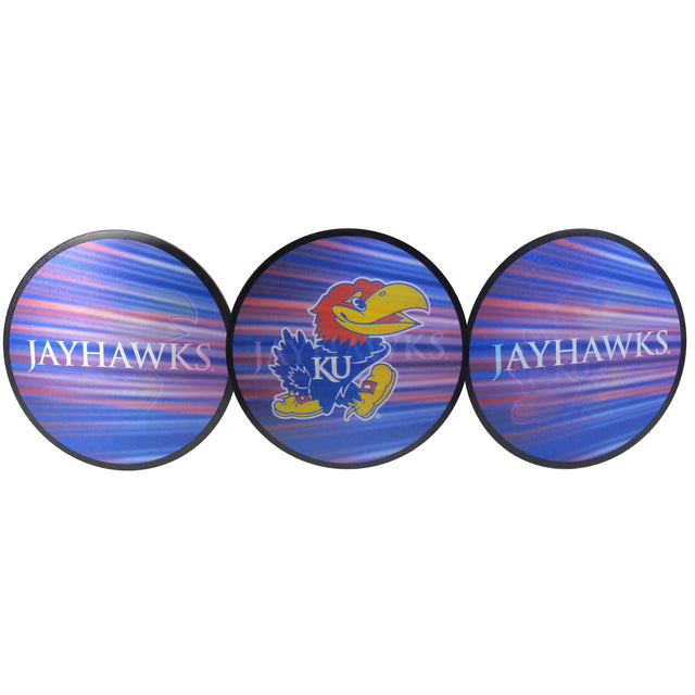 Calcomanía lenticular de los Kansas Jayhawks