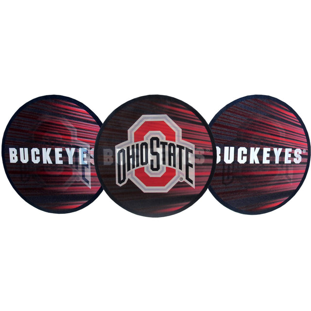 Calcomanía lenticular de los Buckeyes del estado de Ohio