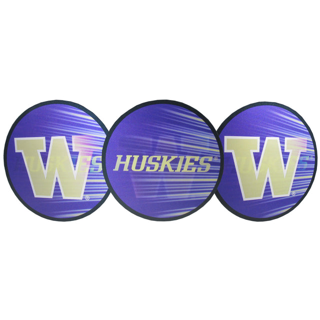 Calcomanía lenticular de Washington Huskies