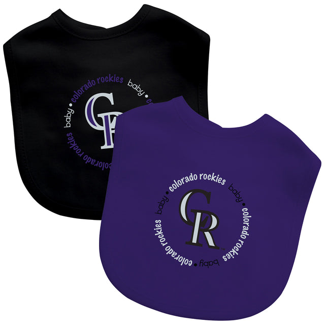 Colorado Rockies Baby Bib 2 Pack