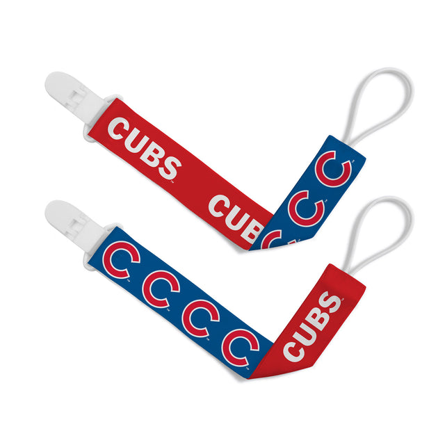 Paquete de 2 pinzas para chupete de los Chicago Cubs