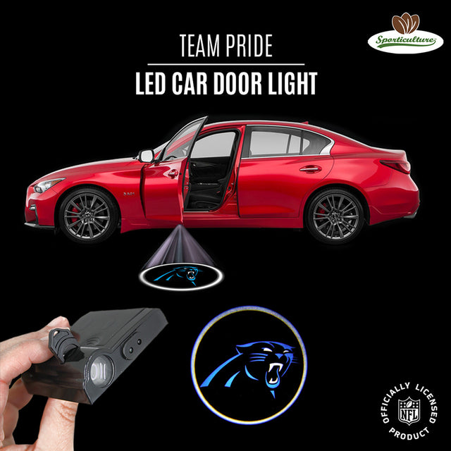 Luz LED para puerta de coche de los Carolina Panthers