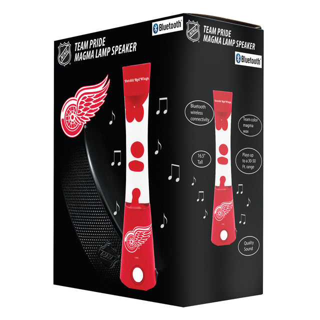 Lámpara de magma de Detroit Red Wings: altavoz Bluetooth