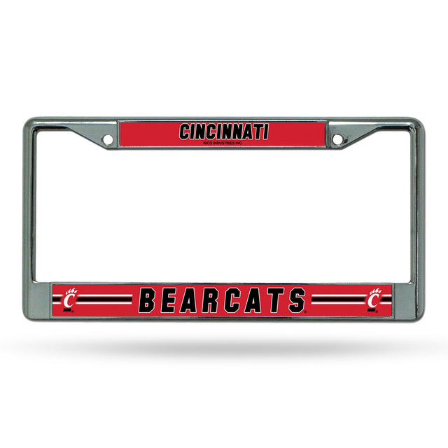 Cincinnati Bearcats License Plate Frame Chrome Printed Insert