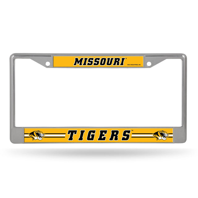 Missouri Tigers License Plate Frame Chrome Printed Insert