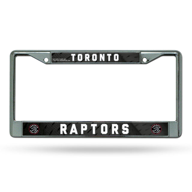 Toronto Raptors License Plate Frame Chrome Printed Insert