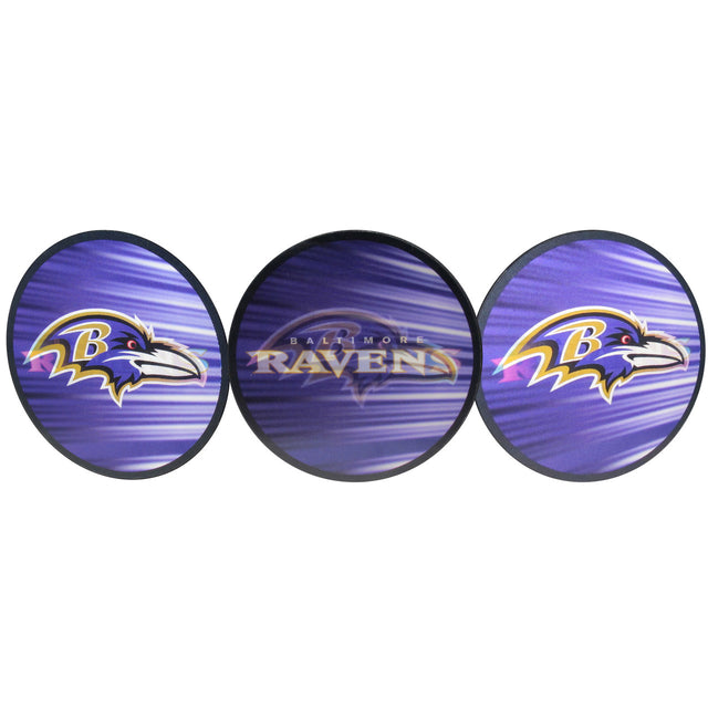 Calcomanía lenticular de los Baltimore Ravens