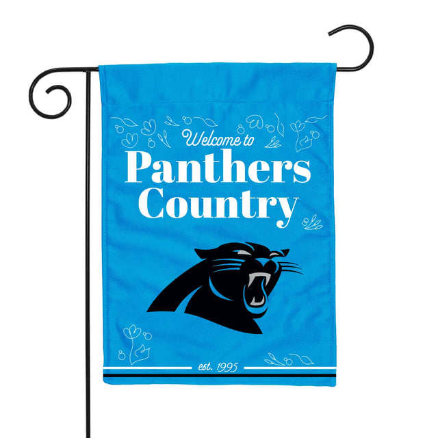 Bandera de jardín de doble cara de los Carolina Panthers