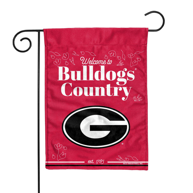 Bandera de jardín de doble cara de los Georgia Bulldogs