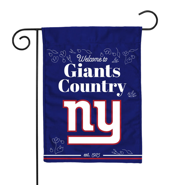 Bandera de jardín de doble cara de los New York Giants