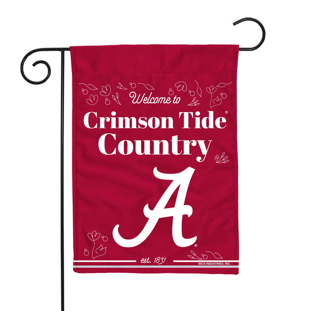 Bandera de jardín de doble cara de Alabama Crimson Tide