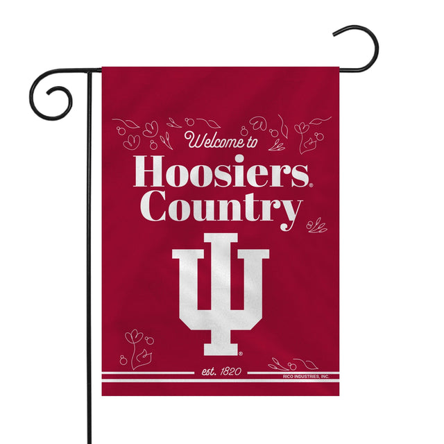 Bandera de jardín de doble cara de Indiana Hoosiers