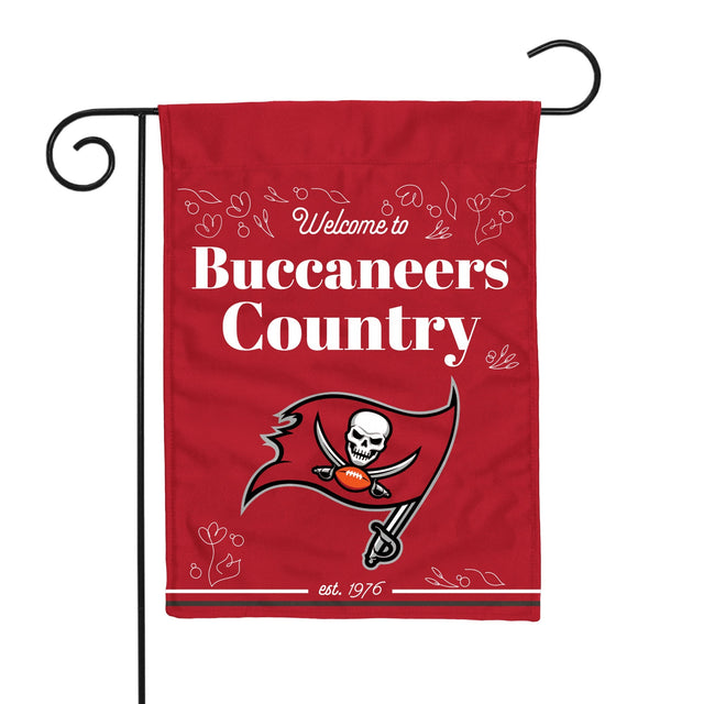 Bandera de jardín de doble cara de los Tampa Bay Buccaneers