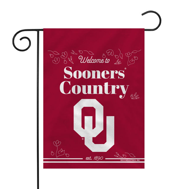 Bandera de jardín de doble cara de los Oklahoma Sooners