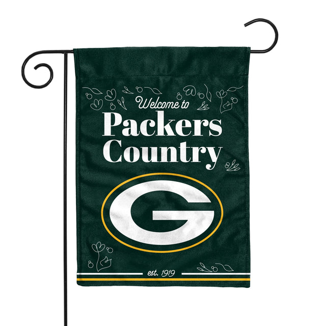 Bandera de jardín de doble cara de los Green Bay Packers