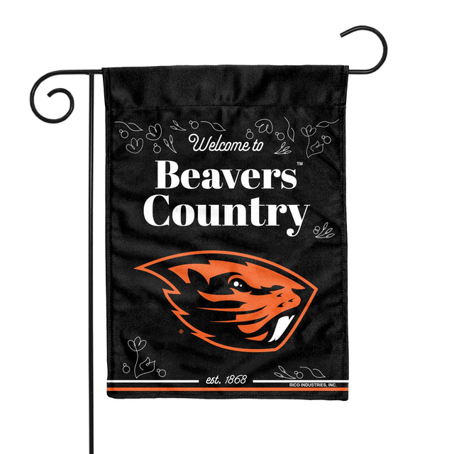 Bandera de jardín de doble cara de Oregon State Beavers