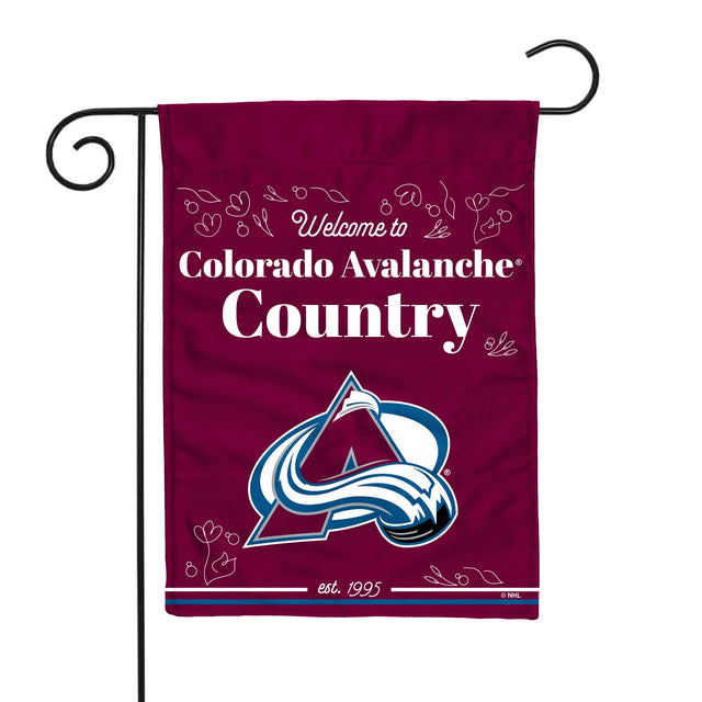 Bandera de jardín de doble cara de Colorado Avalanche