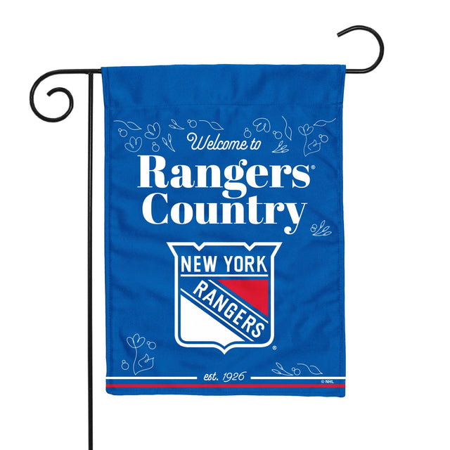 Bandera de jardín de doble cara de los New York Rangers