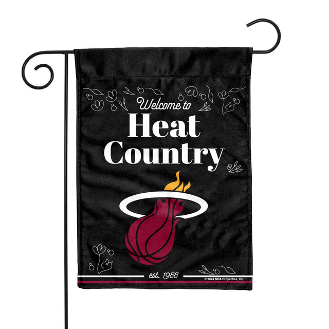 Miami Heat Double Sided Garden Flag