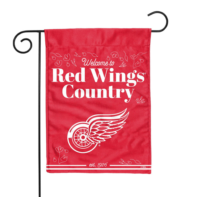 Bandera de jardín de doble cara de los Detroit Red Wings