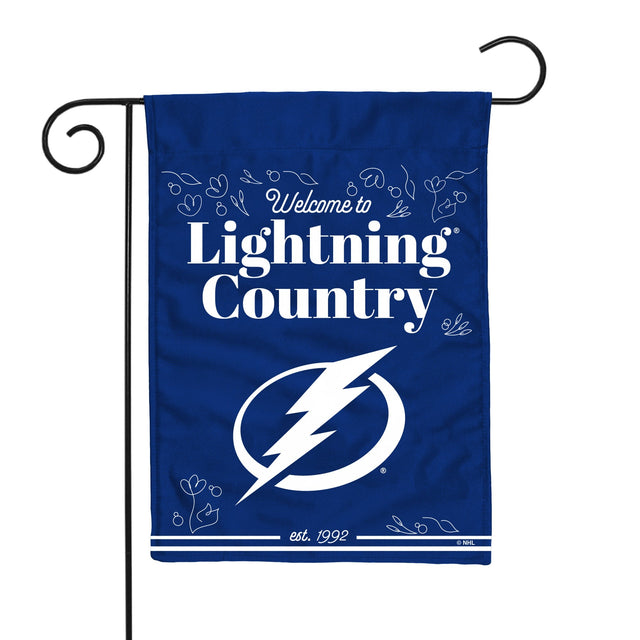 Bandera de jardín de doble cara de Tampa Bay Lightning