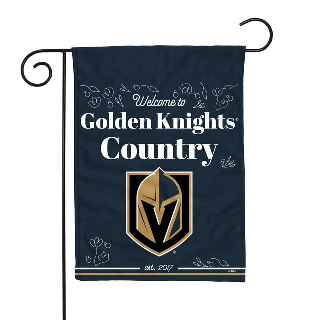 Bandera de jardín de doble cara de Vegas Golden Knights