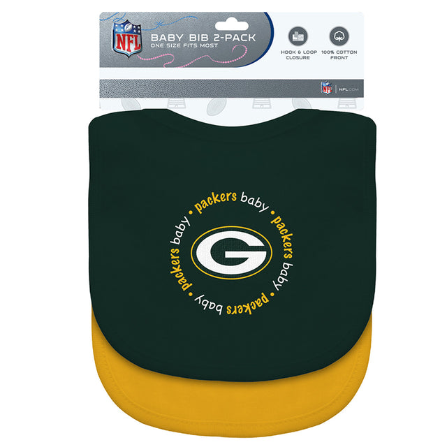 Green Bay Packers 婴儿围兜 2 件装