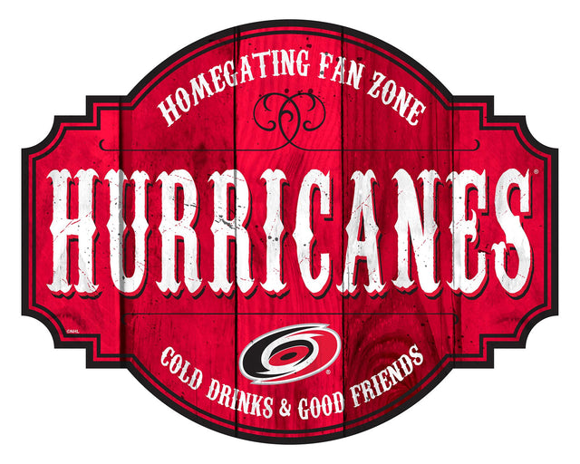 Carolina Hurricanes Sign Wood 12" Homegating Tavern