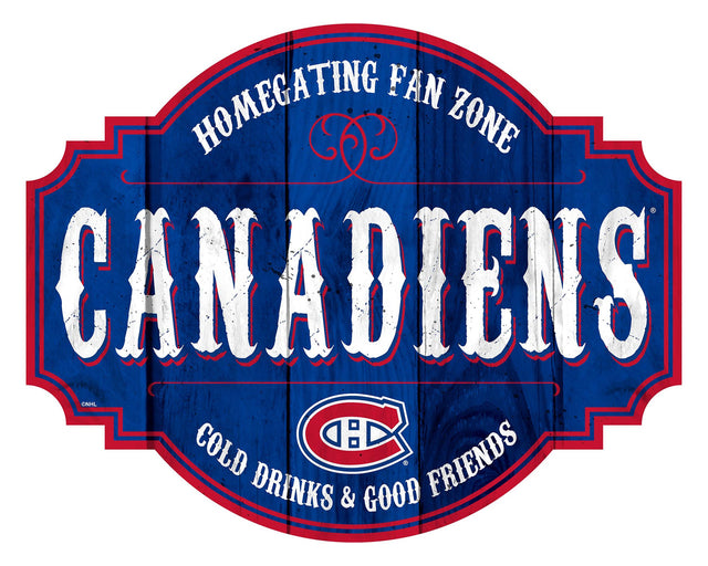 Montreal Canadiens Sign Wood 12" Homegating Tavern