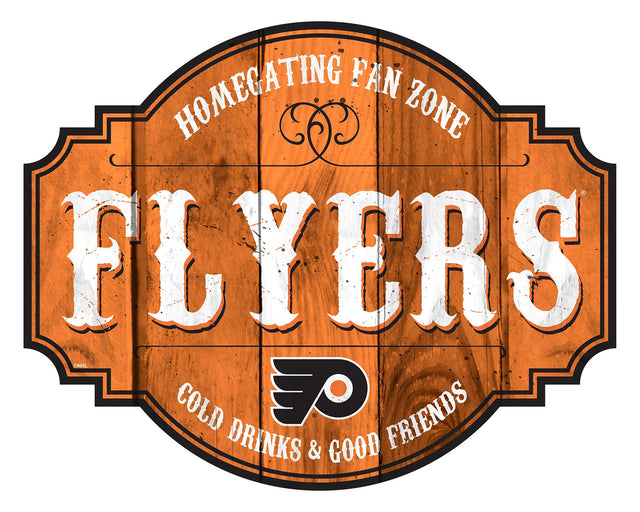 Letrero de madera de 12" de los Philadelphia Flyers Homegating Tavern