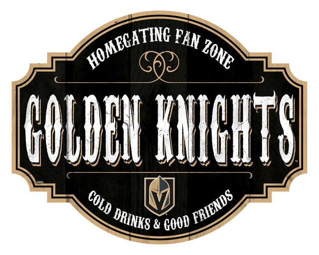 Vegas Golden Knights Sign Wood 12" Homegating Tavern