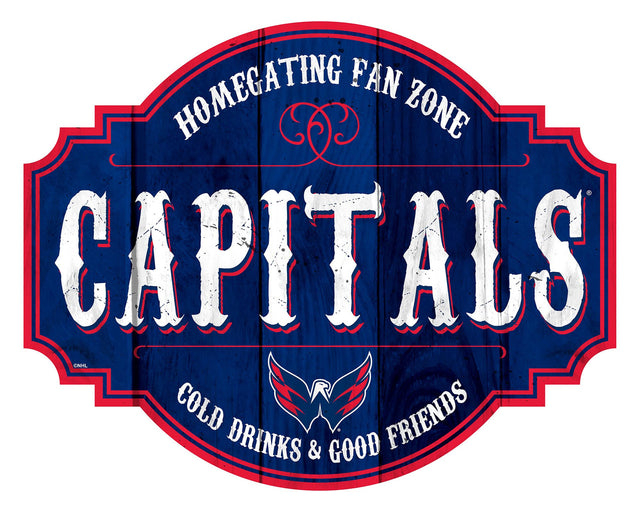 Washington Capitals Sign Wood 12" Homegating Tavern