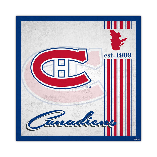 Montreal Canadiens Sign Wood 10x10 Album Design