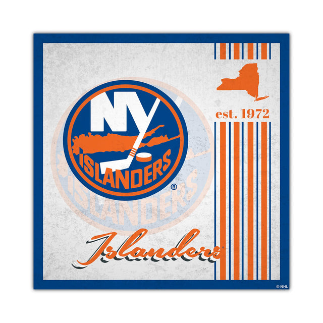 New York Islanders Sign Wood 10x10 Album Design